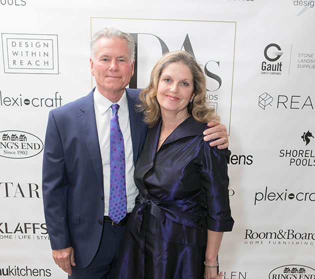 Architect Michael McKinley and Designer Kathy Calnen at the IDA Ceremony